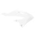 Plastové kryty chladiče POLISPORT 8477200002 bílá pro YAMAHA YZ 125 2022-2026, YAMAHA YZ 250 2022-2026
