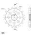 Řetězová sada D.I.D Chain - zlatý řetěz 525 ZVM-X, X-kroužek, kolečko SUPERSPROX, rozeta SUPERSPROX pro TRIUMPH Speed Triple 1200 RS 2021-2026