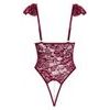 Cottelli Lace Crotchless Body with Stimulating Pearls 2644932 Red