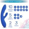 PlusOne Dual Vibrating Stimulator, blue
