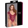 Cottelli Lace Crotchless Body with Stimulating Pearls 2644932 Red