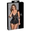 Cottelli Bondage Style Babydoll Set with Handcuffs