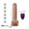 SilexD Model 1 Vibrating Premium Silicone Dual Density Dildo 8" Flesh + remote control