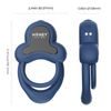 HoneyPlayBox Anello App Controled Vibrating Double Cock Ring Blue