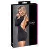 Cottelli Open Back Tight-fitting Mini Dress with Long Sleeves 2719304 Black