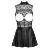 Cottelli Open Cup Lace Top Mini Dress