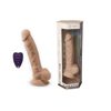 SilexD Model 1 Vibrating Premium Silicone Dual Density Dildo 8" Flesh + remote control