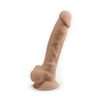 SilexD Model 1 Vibrating Premium Silicone Dual Density Dildo 8" Flesh + remote control