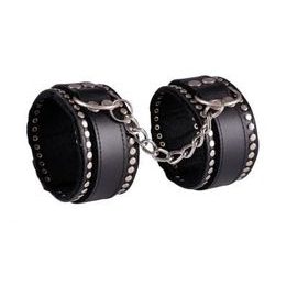 Kajdanki na nogi zdobiony - black/black