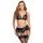 Cottelli Delicate Lace Wireless Bra & Crotchless Suspender Set 2215675