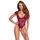 Cottelli Lace Crotchless Body with Stimulating Pearls 2644932 Red