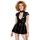 Black Level Vinyl Mini Dress with Short Sleeves 2851806 Black