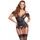 Cottelli Elegant Satin Shine Basque with Stimulating Pearls 2633205 Black