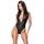 Cottelli Rhinestone Matte Look Body with Zip 2644851 Black