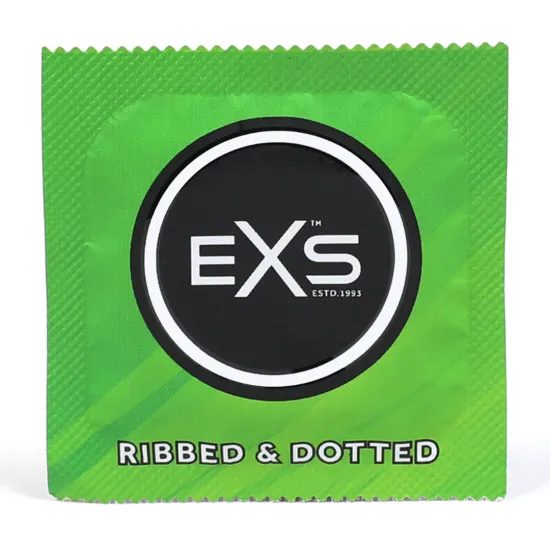 EXS Comfy Fit Ribbed and Dotted Condoms 12 szt