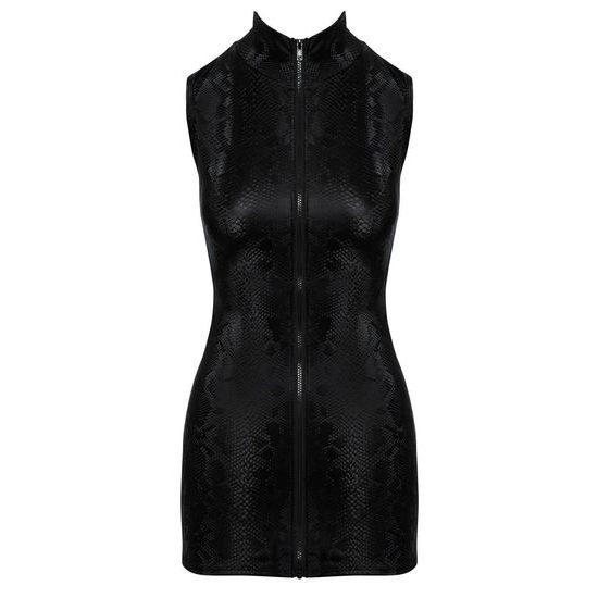 Cottelli Snakeskin Tight Short Dress 2718537 Black