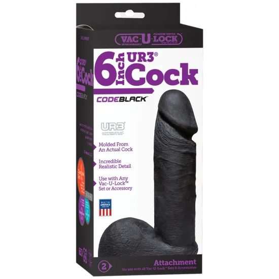 Doc Johnson Vac-U-Lock Realistic Cock 6 Inch