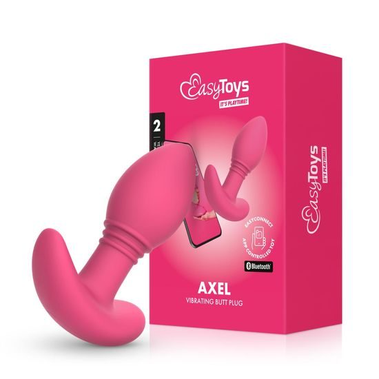 EasyConnect Vibrating Butt Plug Axel App-Controlled Pink