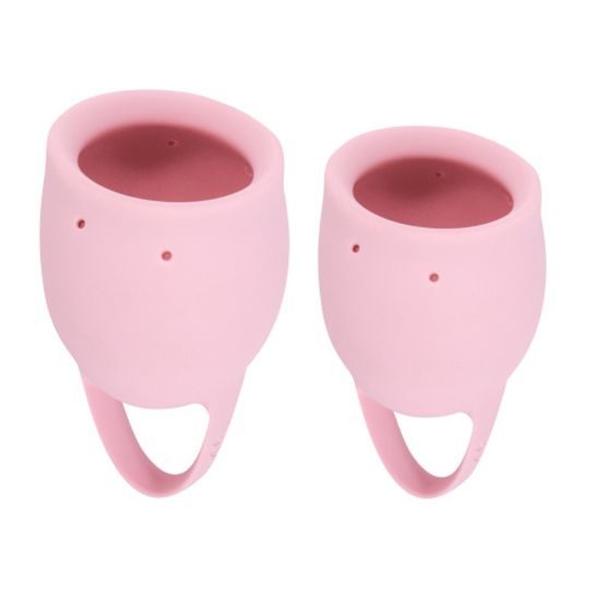Lola Games Zestaw kubeczków menstruacyjnych Natural Wellness Różowa Magnolia, 2 szt.