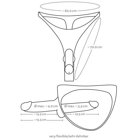 You2Toys Ultra Realistic Double Penis Thong