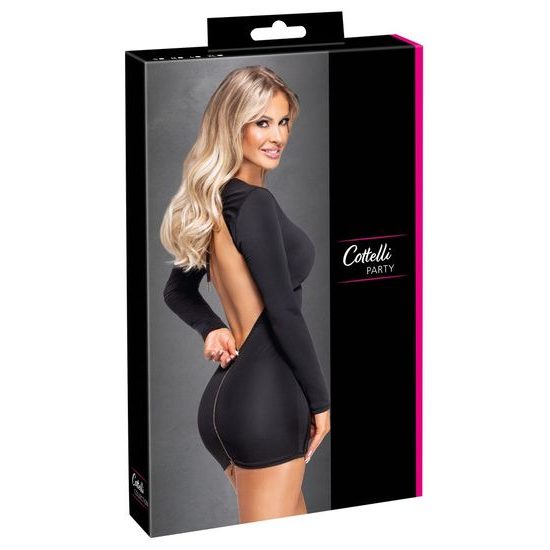 Cottelli Mini Dress with Large Cut Out at the Back 2719266 Black