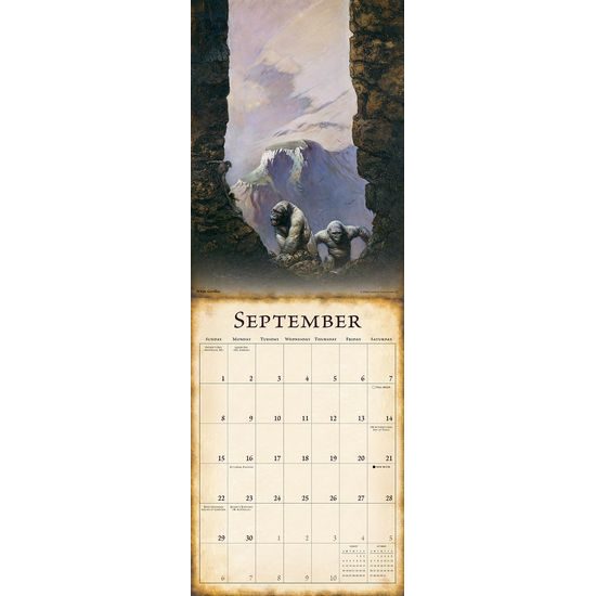 FANTASY ART OF FRANK FRAZETTA - 2019 CALENDAR ***50% OFF!***