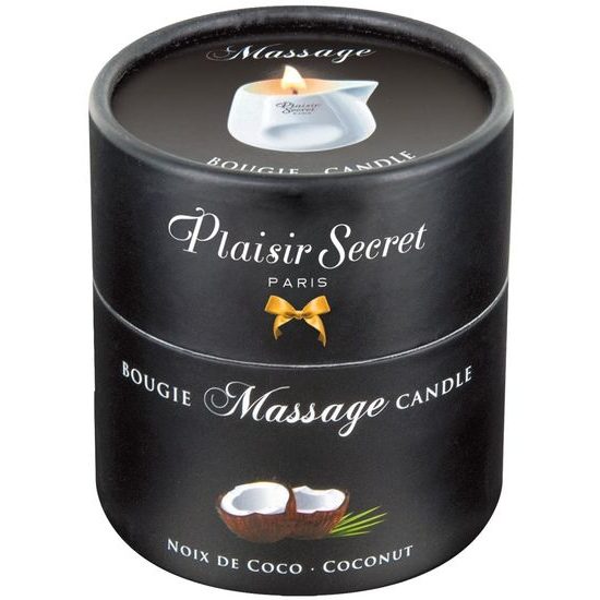 Świeca do masażu Plaisirs Secrets Candle Coconut (80 ml)