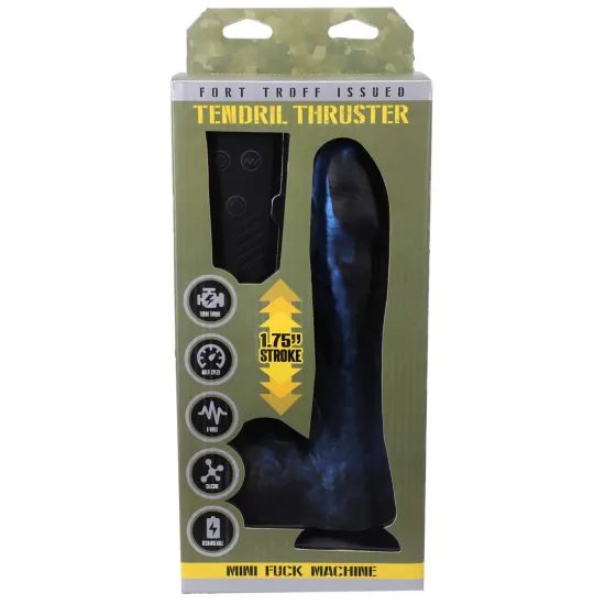 Doc Johnson Tendril Thruster Mini Fuck Machine Blue-Black