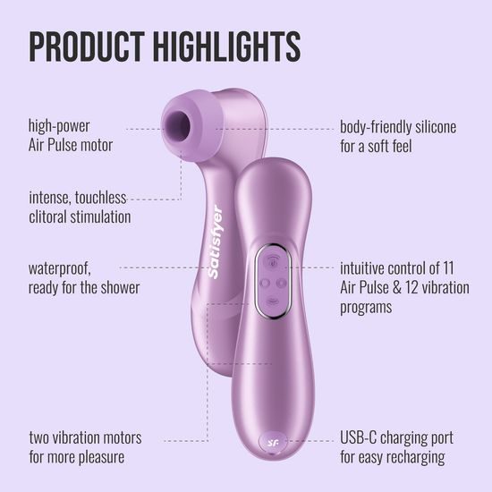 Satisfyer Pro 2 Generation 4 Metallic Amethyst