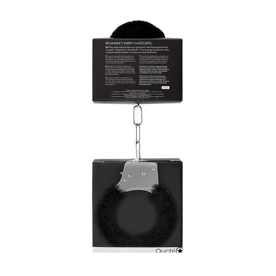 Ouch! Beginner's Handcuffs Furry Black