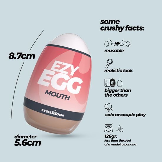 Crushious Ezy Egg Oral Masturbator Egg