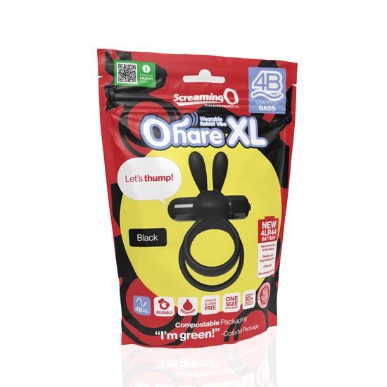 The Screaming O Charged Ohare Rabbit Vibe Black