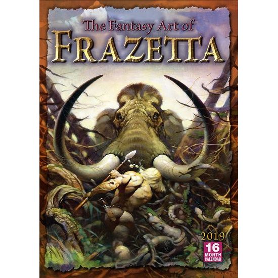 FANTASY ART OF FRANK FRAZETTA - 2019 CALENDAR ***50% OFF!***