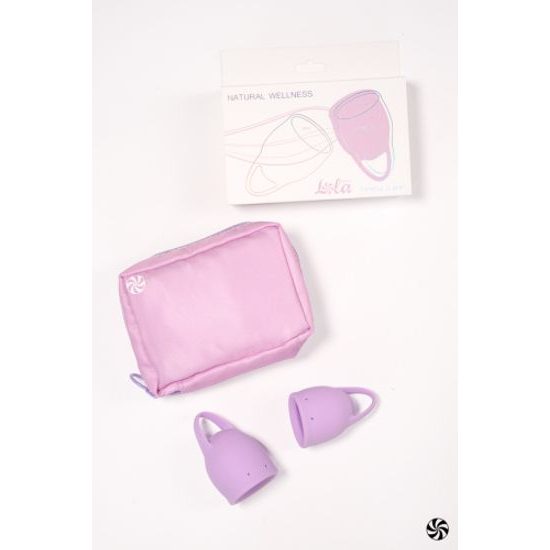 Lola Games Zestaw kubeczków menstruacyjnych Natural Wellness Lawendowa Orchidea, 2 szt.