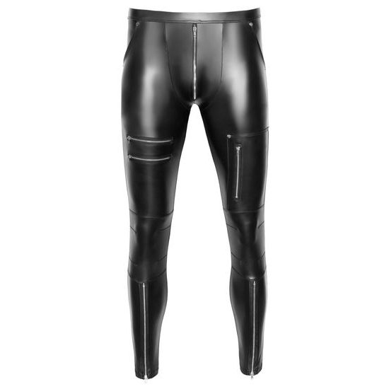 NEK Narrow Matte Look Trousers with Zips 2140314 Black