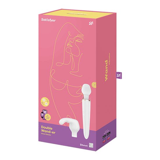 Satisfyer Double wand-er wibrator różdżka white