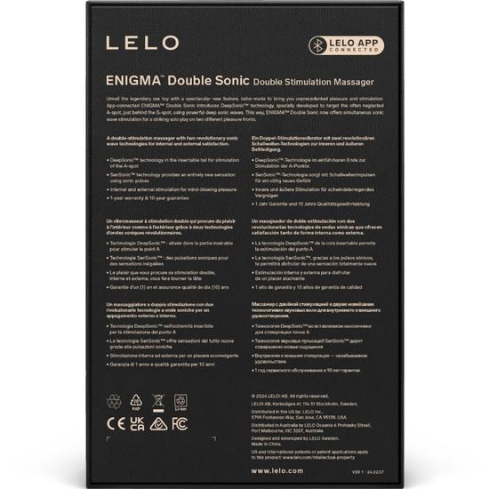 LELO Enigma Double Sonic Cyber Black