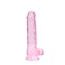 RealRock Crystal Clear 19cm Pink