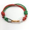 Náramek Sampaoli Express BR-RH-GO-RU green&red