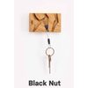 Věšák na klíče Fujfuj Mini 2 Oak Wood Black Nut