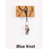 Věšák na klíče Fujfuj Mini 2 Oak Wood Blue Knot