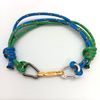 Náramek Sampaoli Express BR-RH-GO-RU blue&green