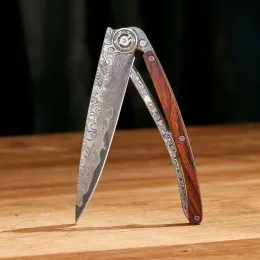 Nůž Deejo Damascus 10 years iron wood
