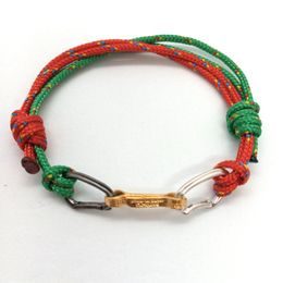 Náramek Sampaoli Express BR-RH-GO-RU green&red