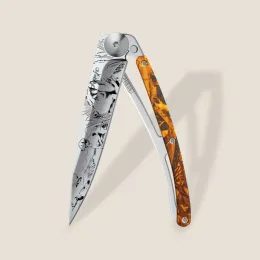 Nůž Deejo 1AM014 Tattoo mirror 37g Orange camo On the lookout