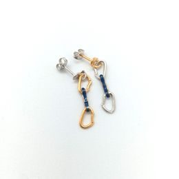 Náušnice Sampaoli Spit & Express BR-RH-GO-SI plated blue