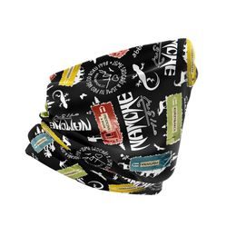 Šátek Namche Outdoor multifunkční černý s bílou