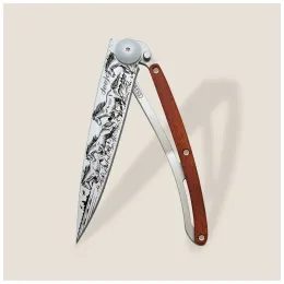 Nůž Deejo 1CB071 Tattoo 37g Coral wood Wild horses
