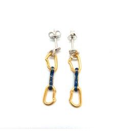 Náušnice Sampaoli Spit & Express BR-RH-GO plated blue