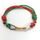 Náramek Sampaoli Express BR-RH-GO-RU green&red